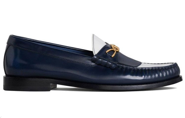 (W) CELINE Luco Maillon Triomphe Loafer 'Blue White' 圖 2