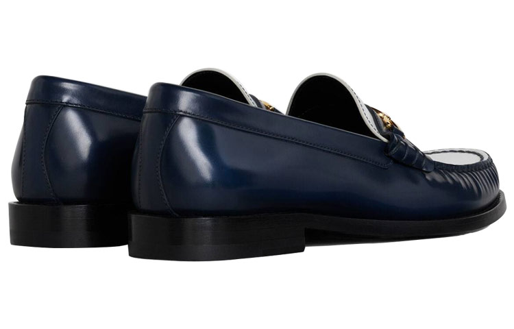 (W) CELINE Luco Maillon Triomphe Loafer 'Blue White' 圖 4