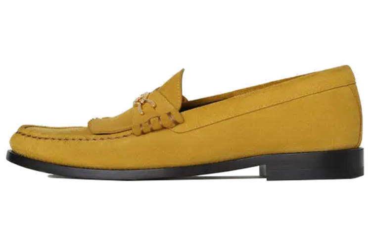 (W) CELINE Luco Maillon Triomphe Loafer 'Yellow'