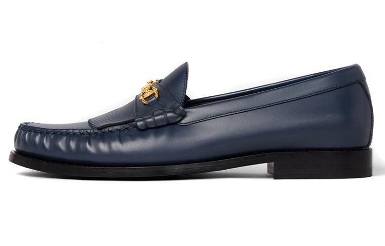 (Women) CELINE Luco Sulky Loafer 'Polished Navy Calfskin' 343693001C.07NY