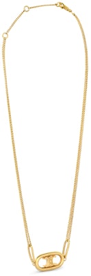(W) Collar de Latón Dorado CELINE Maillon Triomphe para Mujer. 46S896BRA-35OR Shop (W) Collar de Latón Dorado CELINE Maillon Triomphe para Mujer. 46S896BRA-35OR