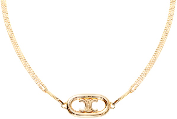 (W) Collar de Latón Dorado CELINE Maillon Triomphe para Mujer. 46S896BRA-35OR Purchase (W) Collar de Latón Dorado CELINE Maillon Triomphe para Mujer. 46S896BRA-35OR