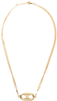 (W) Collar de Latón Dorado CELINE Maillon Triomphe para Mujer. 46S896BRA-35OR Sizing (W) Collar de Latón Dorado CELINE Maillon Triomphe para Mujer. 46S896BRA-35OR