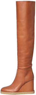 (Women) CELINE Manon Calfskin 'Brown Wedge Tall Boot' 335393190C.04LU Buy (Women) CELINE Manon Calfskin 'Brown Wedge Tall Boot' 335393190C.04LU