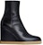 (W) CELINE Manon Wedge 'Boot Kulit Hitam Tumit Tinggi' 335453190C.38NO