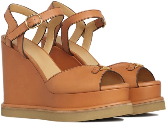 (Women) CELINE Manon Wedge 'Tan Calfskin' 336483190C.04LU Order (Women) CELINE Manon Wedge 'Tan Calfskin' 336483190C.04LU