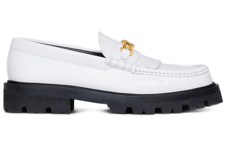 (W) CELINE Margaret Triomphe Loafer 'White Chain Fashion' 圖 2