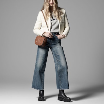 (Women) CELINE Margaret Washed High-Waisted Straight-Leg Jeans Women Blue 2N647930F-07UW Shop (Women) CELINE Margaret Washed High-Waisted Straight-Leg Jeans Women Blue 2N647930F-07UW