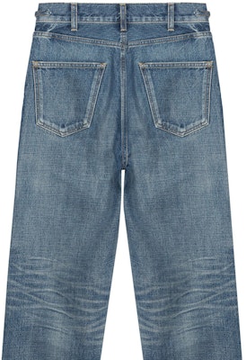 (Women) CELINE Margaret Washed High-Waisted Straight-Leg Jeans Women Blue 2N647930F-07UW Sizing (Women) CELINE Margaret Washed High-Waisted Straight-Leg Jeans Women Blue 2N647930F-07UW