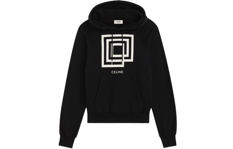 (Women) CELINE Maze Logo Black Pullover Hoodie. 2Y006612G-38AW 圖 2