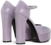 Shop (W) CELINE Melody Mary Jane Tumit Tinggi 'Corak Ular Ungu' 341544032C.32LC