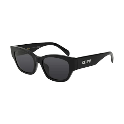 (Women) CELINE MONOCHROMS 01 Square Acetate Sunglasses Women - Black (Prescription Ready) 4S197CPLB-38NO