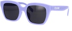 Order (W) CELINE 单色03方形太阳镜 防紫外线 浅紫色. CL40198F-78A