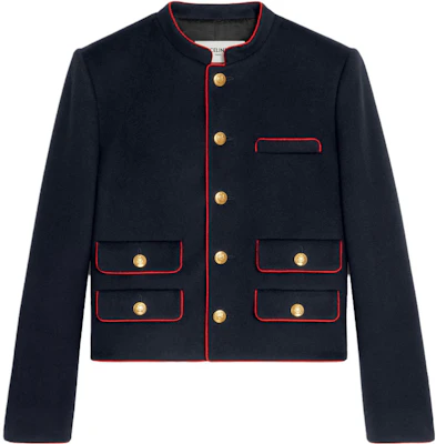 (W) Celine 海軍藍純色扣式外套 2V19C998K-07MR Buy (W) Celine 海軍藍純色扣式外套 2V19C998K-07MR