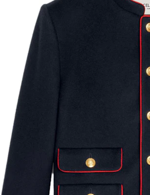 (W) Celine 海軍藍純色扣式外套 2V19C998K-07MR Details for (W) Celine 海軍藍純色扣式外套 2V19C998K-07MR