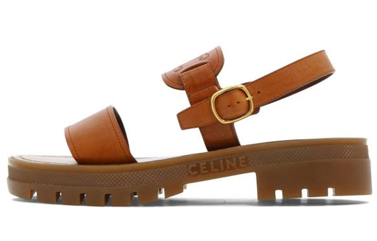 (Women) CELINE Open-Toe Calfskin Sandal 'Brown Fashion' 352473023C.04LU