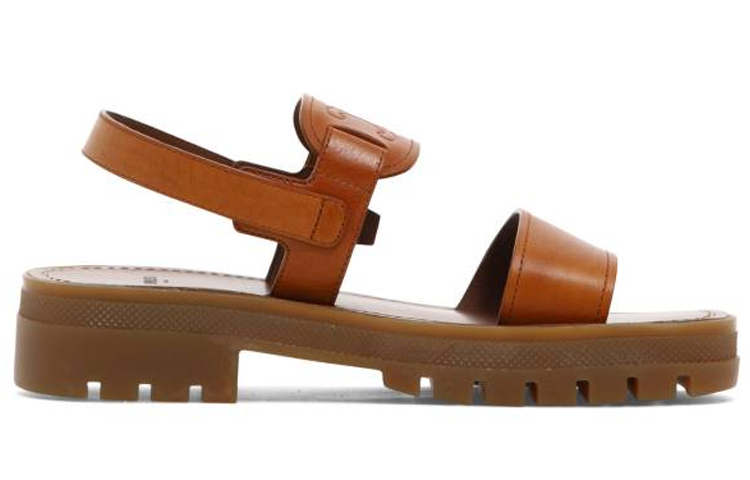 Order (W) 셀린느 오픈토 카프스킨 샌들 '브라운 패션' 352473023C.04LU