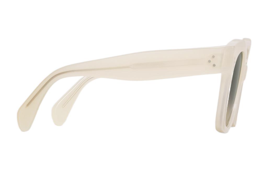 (Women) CELINE Oval Acetate Sunglasses Cream Off-White 4S002CPLB-01YM 圖 4