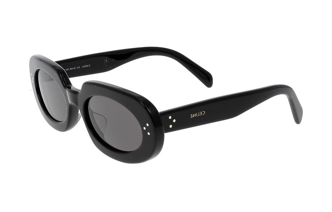(Women) CELINE Oval Sunglasses Women Black - Minimalist Design. CL40276U