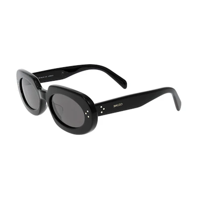 (Women) CELINE Oval Sunglasses Women Black - Minimalist Design. CL40276U