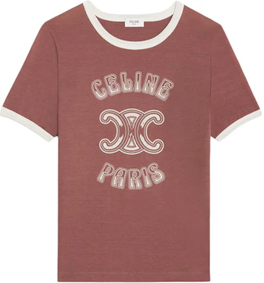 (W) Camiseta Casual Rosa de Manga Corta con Logo de CELINE Paris para Mujer. 2X97I671Q-25EL Buy (W) Camiseta Casual Rosa de Manga Corta con Logo de CELINE Paris para Mujer. 2X97I671Q-25EL