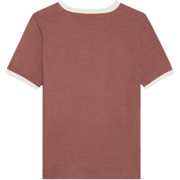 Lookbook (W) Camiseta Casual Rosa de Manga Corta con Logo de CELINE Paris para Mujer. 2X97I671Q-25EL