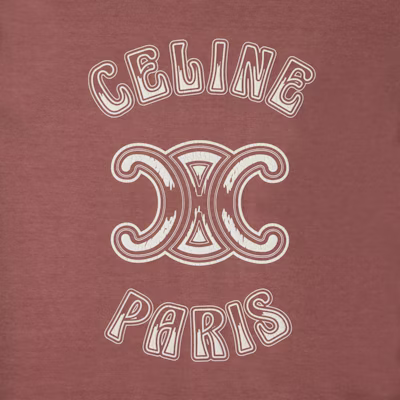 (W) Camiseta Casual Rosa de Manga Corta con Logo de CELINE Paris para Mujer. 2X97I671Q-25EL Shop (W) Camiseta Casual Rosa de Manga Corta con Logo de CELINE Paris para Mujer. 2X97I671Q-25EL
