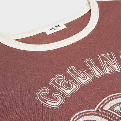 (W) Camiseta Casual Rosa de Manga Corta con Logo de CELINE Paris para Mujer. 2X97I671Q-25EL Purchase (W) Camiseta Casual Rosa de Manga Corta con Logo de CELINE Paris para Mujer. 2X97I671Q-25EL