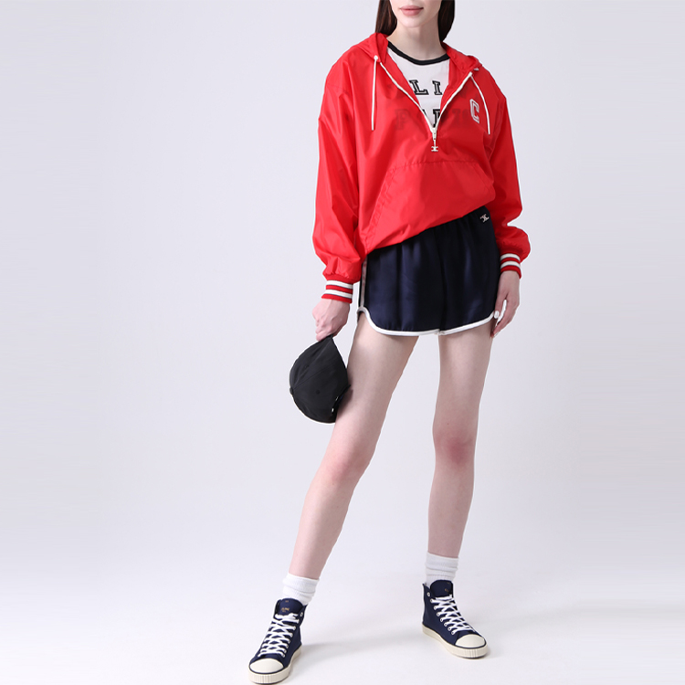 Details for (W) CELINE Paris SS21 Jaket Hoodie Nipis Nylon Wanita Merah 2W370495M-27ED