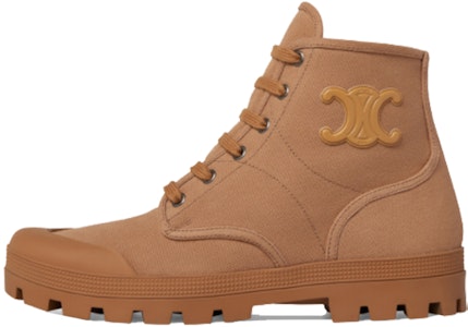 Celine Patapans 人造皮綁帶戶外靴 女款 黃褐色 Buy Celine Patapans 人造皮綁帶戶外靴 女款 黃褐色