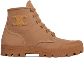 Celine Patapans 人造皮綁帶戶外靴 女款 黃褐色 Order Celine Patapans 人造皮綁帶戶外靴 女款 黃褐色