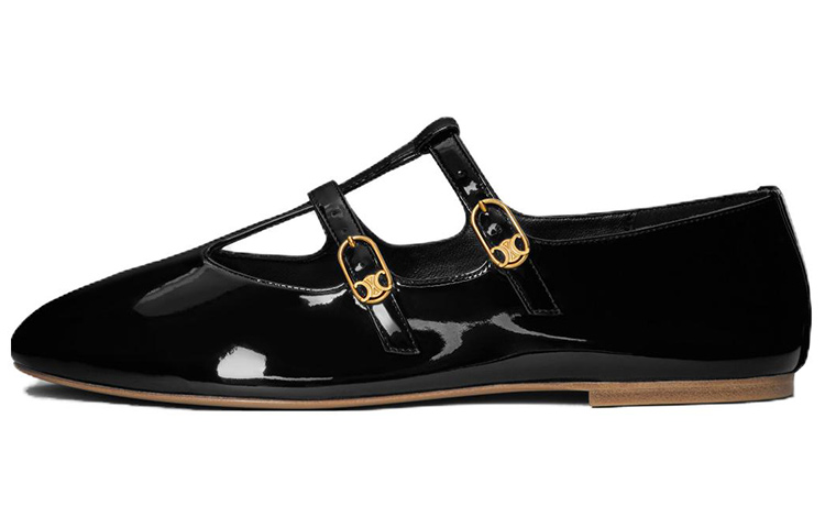 (Women) CELINE Patent Leather 'Fashion Buckle Black' 354683613C.38NO