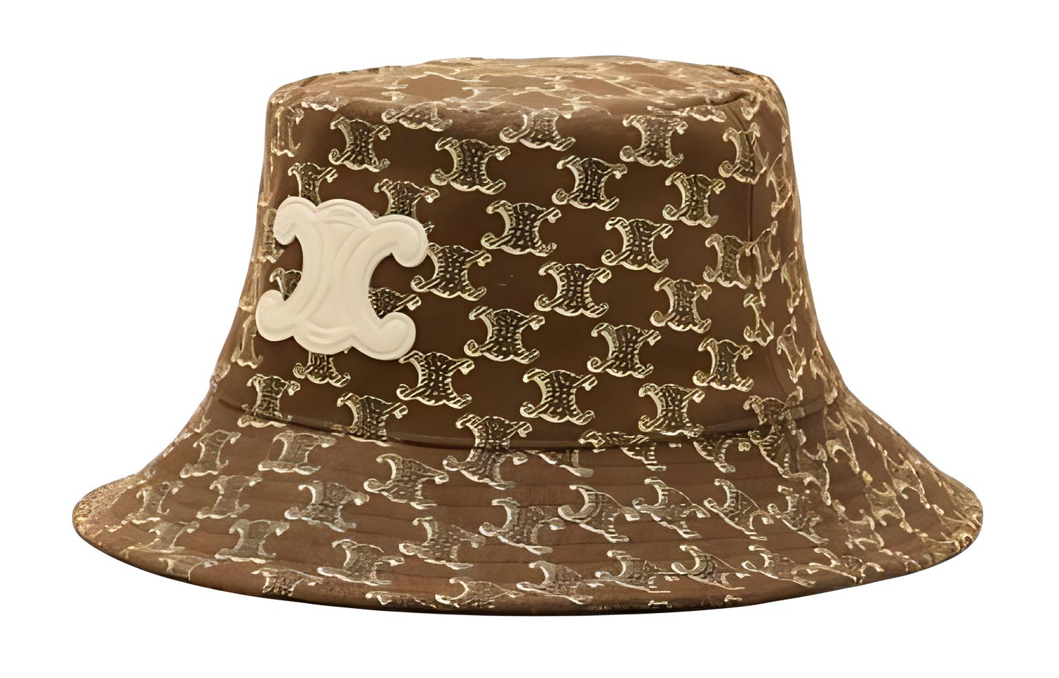 (Women) CELINE Patterned Fisherman Hat  Brown. 2AU1C008Y19CM