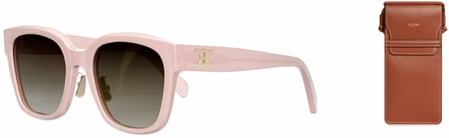 (Women) CELINE Pink Square Sunglasses - Casual Fashion Acetate Frame CL40222F-5572K (Women) CELINE Pink Square Sunglasses - Casual Fashion Acetate Frame CL40222F-5572K