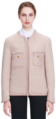 (W) セリーヌ ピンクツイードジャケット FW22 ラウンドネック カジュアルアウター 2V18N764L-25PA Shop (W) セリーヌ ピンクツイードジャケット FW22 ラウンドネック カジュアルアウター 2V18N764L-25PA