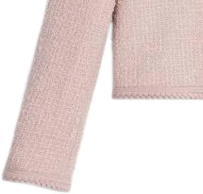 (W) セリーヌ ピンクツイードジャケット FW22 ラウンドネック カジュアルアウター 2V18N764L-25PA Sizing (W) セリーヌ ピンクツイードジャケット FW22 ラウンドネック カジュアルアウター 2V18N764L-25PA