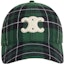 Buy (Women) CELINE Plaid Patch Baseball Cap Women - Green/Black. 2AUT6178R.30BL