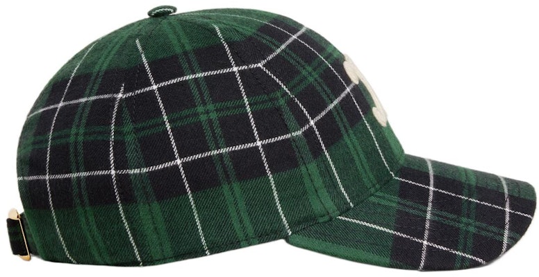 (Women) CELINE Plaid Patch Baseball Cap Women - Green/Black. 2AUT6178R.30BL Shop (Women) CELINE Plaid Patch Baseball Cap Women - Green/Black. 2AUT6178R.30BL