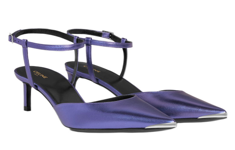 Order (W) CELINE Sandal Jepit Hitam 'Ungu' dengan Gesper 347853162C.32LC