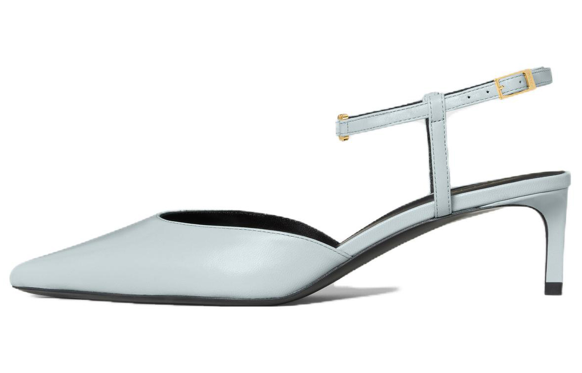 (Women) CELINE Pointed Toe Buckle High Heels 'Blue' 347873010C.07SZ
