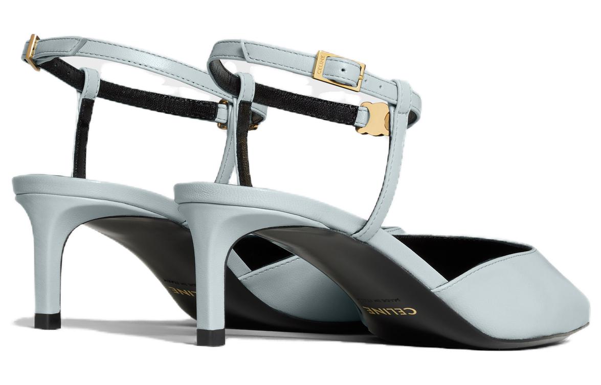 Shop (Women) CELINE Pointed Toe Buckle High Heels 'Blue' 347873010C.07SZ