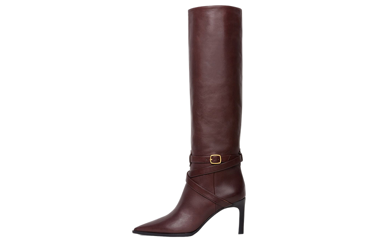 (Women) CELINE Pointed Toe Stiletto High Boot 'Red Leather' 351363190C.28RB