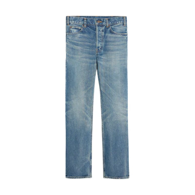 (Women) CELINE POLLY Mid-Rise Straight Washed Button Jeans 2N726613R-08CH