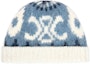 Buy (Women) CELINE Printed Wool Knit Beanie for Women - Blue. 2AV3A919T07BL