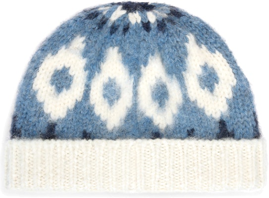 (Women) CELINE Printed Wool Knit Beanie for Women - Blue. 2AV3A919T07BL Lookbook (Women) CELINE Printed Wool Knit Beanie for Women - Blue. 2AV3A919T07BL