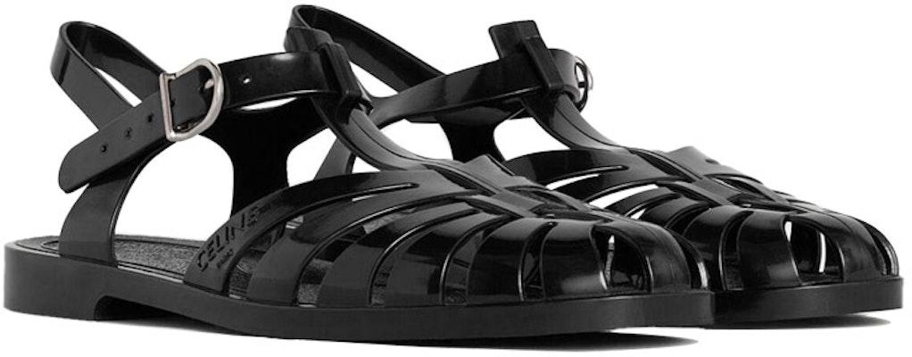 (Women) CELINE PVC Roman Sandal 'Black' 337867000C.38NO Order (Women) CELINE PVC Roman Sandal 'Black' 337867000C.38NO