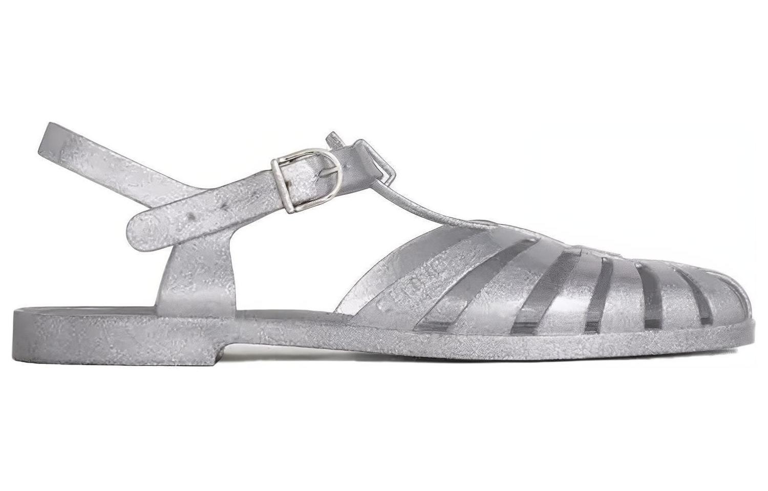 (W) CELINE PVC Sandals 'Silver' 圖 2