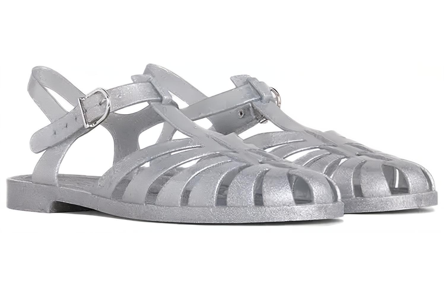 (W) CELINE PVC Sandals 'Silver' 圖 3
