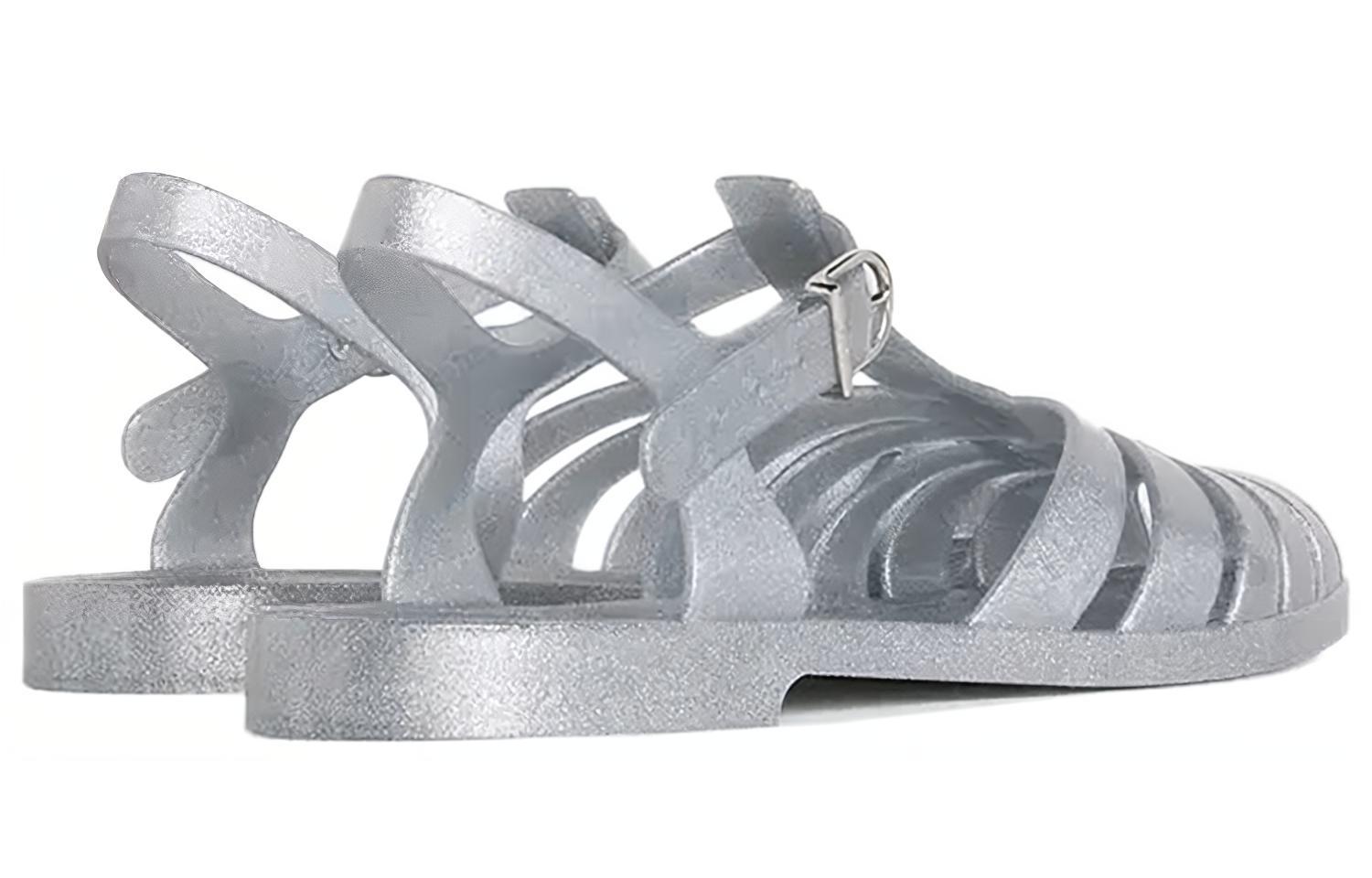 (W) CELINE PVC Sandals 'Silver' 圖 4