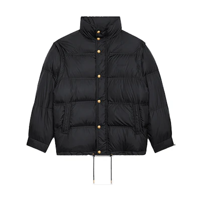 (Women) CELINE Quilted Detachable Sleeve Puffer Jacket Women’s Black 2W386301P-38NO